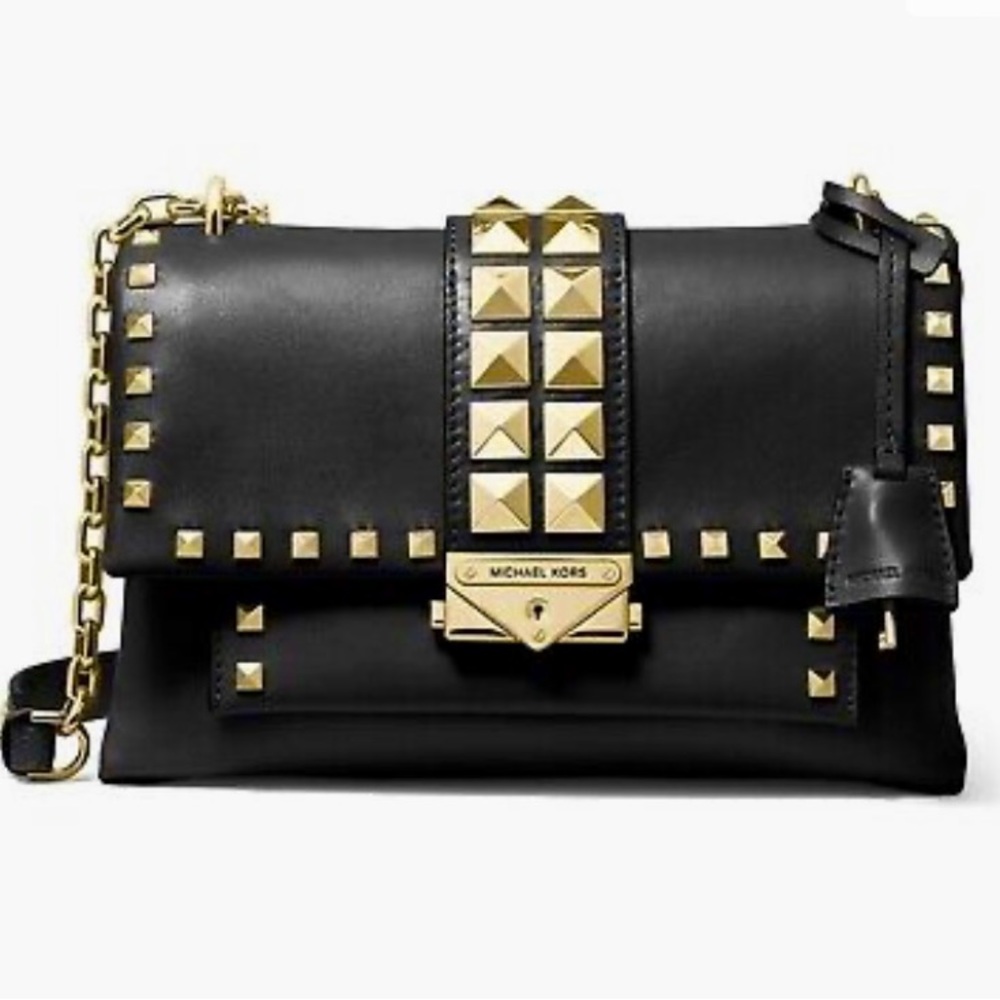 Michael Kors 🖤Cece Studded Leather Chain Shoulder Bag